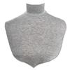 AMAL Muslim Fake Collar COTTON Body Hijab Extensions Neck Cover Under Top USA (Light Gray-Melang #13) view 1