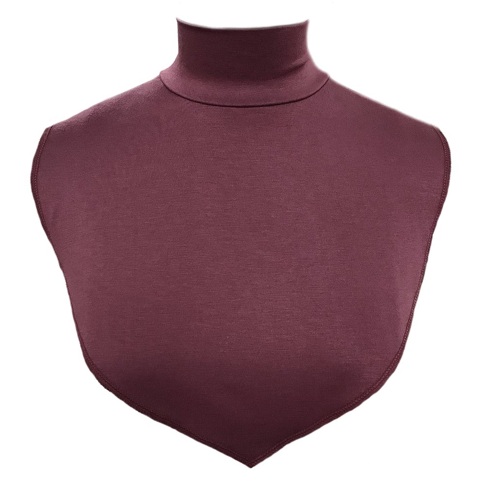AMAL Muslim Fake Collar COTTON Body Hijab Extensions Neck Cover Under Top USA (Rose-Brown #7)