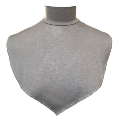 AMAL Muslim Fake Collar COTTON Body Hijab Extensions Neck Cover Under Top USA (Light Gray #10)