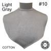 AMAL Muslim Fake Collar COTTON Body Hijab Extensions Neck Cover Under Top USA (Light Gray #10) view 2