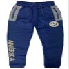 Icon Sports Club America Joggers Casual Sweatpants, Licensed America Track Pants with Zipper Pockets (Large) Blue view 1
