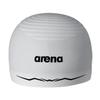 Arena Silicone Racing Swim Cap Men and Women Aquaforce Wave Hydrodynamic Performance Competitive Intensive Swimming, White, Large view 1