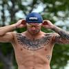 Arena Silicone Racing Swim Cap Men and Women Aquaforce Wave Hydrodynamic Performance Competitive Intensive Swimming, Navy, Large view 4