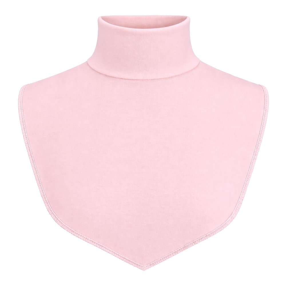 AMAL Muslim Fake Collar COTTON Body Hijab Extensions Neck Cover Under Top USA (Light Pink #23)