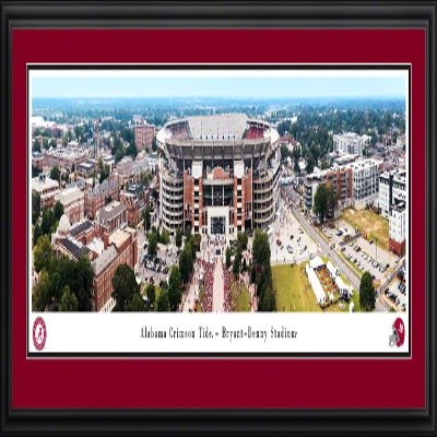 Bryant-Denny Stadium, Home of Alabama Football - 44x18-inch Double Mat, Deluxe Framed Picture by Blakeway Panoramas