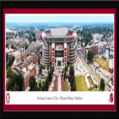 Bryant-Denny Stadium, Home of Alabama Football - 42x15.5-inch Single Mat, Select Framed Picture by Blakeway Panoramas