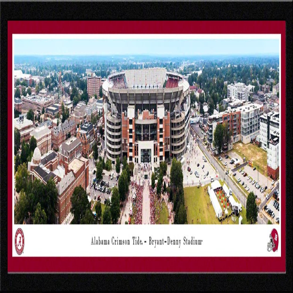 Bryant-Denny Stadium, Home of Alabama Football - 42x15.5-inch Single Mat, Select Framed Picture by Blakeway Panoramas
