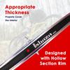 Ishaza Pack of 2 Bicycle Rim Strip 26" x 20mm  Red Rim Tape High-Pressure, Puncture & Temperature Resistant Durable Elastic PVC Bike Wheel Liner for Mountain & Road Bicycle (Black, 26Inch x 20mm) view 4
