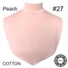 AMAL Muslim Fake Collar COTTON Body Hijab Extensions Neck Cover Under Top USA (Light Peach #27) view 2