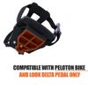 BV Bike Pedals Look Delta Compatible 9/16'' with Toe Clips - Peloton Pedals for Regular Shoes - Toe Cages for Peloton Bike - Exercise Bike Pedals - Universal Fit Bicycle Pedal view 4