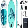 Filap Inflatable Stand Up Paddle Board for All Skill with Premium SUP Accessories & Carry Bag, Wide Stance, Non-Slip Deck, Leash, Paddle and Hand Pump for Youth & Adult view 1