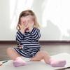 HYzgb Toddler Socks Girls 3t-4t-5t Cotton Crew Little Kids Socks with Non-slip Grips 12 Pairs for Children with Colorful design 3-4-5 Years Old White/Gray/Purple/Pink/Yellow view 3