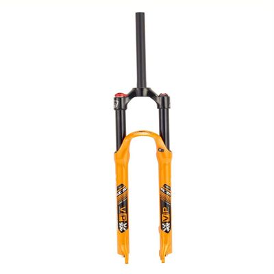 High MTB Bicycle Fork Magnesium alloy Supension Air 26/27.5/ 29er Inch Mountain Bike Fork For A Bicycle Accessories (Orange,29 inch)