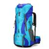 Hiking Backpack for Men and Women 70L+5L Waterproof Lightweight Camping Daypack with Rain Cover for Outdoor Travel Mountaineering - Frameless (Blue) view 1