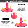 PRIOR FITNESS Premium Dance Pole Removable 45mm Spinning & Static Dancing Pole Heavy-Duty Steel Pole Dancing Pole, Adjustable Height Professional Grade Excellent for Home Exercise Club Gym Pink view 3