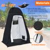 anngrowy Shower Tent Pop-Up Privacy Tent Camping Portable Toilet Outdoor Camp Bathroom Changing Dressing Room Instant Privacy Shelters for Hiking Beach Picnic Fishing Potty, Extra-Tall, UPF 50+ view 4