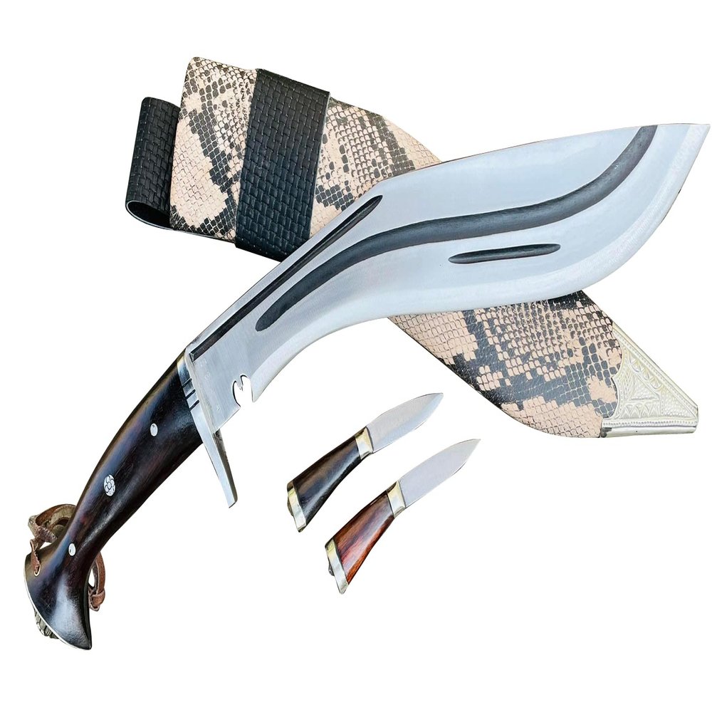 EGKH 16 Inches Custom Bhojpuri Hand Forged Kukri Knife - Historical Khukuri, Hunting Knife, Military Knife, Gift for Him