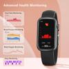 FITVII Slim Fitness Tracker with Blood Oxygen, Blood Pressure, 24/7 Heart Rate and Sleep Tracking, IP68 Waterproof Activity Trackers and Smart Watches with Step Tracker, Pedometer for Women Kids view 3