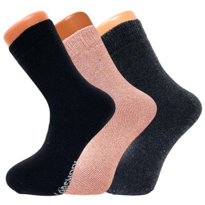 AWS/American Made Women's Insulated Thermal Socks Lambs Wool Seamless Toe Pre-Washed and Odor Free Shoe Size 5-7