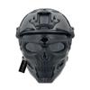 PJ Tactical Airsoft Paintball Fast Helmet with Adjustable Full-Face Protective Skull Mask Set view 1
