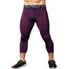 Yuerlian Mens 3/4 Leggings Men 3/4 Compression Pants Baselayer Athletic Workout Running Leggings view 1