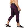 Yuerlian Mens 3/4 Leggings Men 3/4 Compression Pants Baselayer Athletic Workout Running Leggings view 2