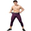 Yuerlian Mens 3/4 Leggings Men 3/4 Compression Pants Baselayer Athletic Workout Running Leggings view 3