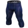 Yuerlian Mens 3/4 Leggings Men 3/4 Compression Pants Baselayer Athletic Workout Running Leggings view 1
