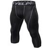 Yuerlian Mens 3/4 Leggings Men 3/4 Compression Pants Baselayer Athletic Workout Running Leggings view 1
