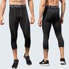 Yuerlian Mens 3/4 Leggings Men 3/4 Compression Pants Baselayer Athletic Workout Running Leggings view 2