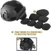 PJ Tactical Airsoft Helmet and Full Face Protection Mask Set,with Detachable Anti-Fog Goggles Fast Helmet for Paintball CS view 3