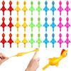Sumind 30 Pcs Rubber Chicken Slingshot Flying Chicken Fingers Stretchy Turkey Shooter for Party Favors Gifts Christmas Goodie Bag Stocking Stuffers(Turkey,Vibrant Colors) view 1