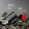 Bike Lights Set 1500LM USB Rechargeable Bicycle Headlight & Tail Light Waterproof 5 Lighting Modes Fits Bicycles for Road and Mountain(Cool Black) view 4