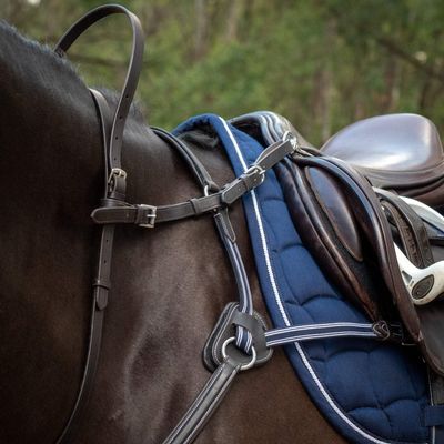 Flexible Fit Equestrian Quiet Hands Safety Strap & Connector Bundle Havana Saddle Horse