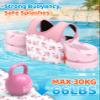 HeySplash Swim Vest for Kids, Toddler Pool Floaties Fit 33-66 Lbs,Swimming Vest with Adjustable Strap, Swim Jacket Water Wing Arm Float, Puddle Beach Boat Jumper Float Device Girl,Pink Whale view 3