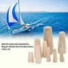Marine Boat Wooden Conical Bungs Plugs Set, 10PCS Marine Tapered Thru Hull Emergency Soft Wood Plugs Drain Plug Boat/Yacht Parts and Accessories view 4