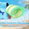 HeySplash Swim Vest for Kids, Toddler Pool Floaties Fit 33-66 Lbs, Children Swimming Vest with Adjustable Strap, Swim Jacket Water Wing Arm Float, Puddle Beach Boat Jumper Boy Girl,Blue Shark view 2