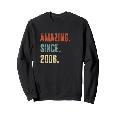 Vintage 2006 19th Birthday Idea for amazing since 2006 Sweatshirt