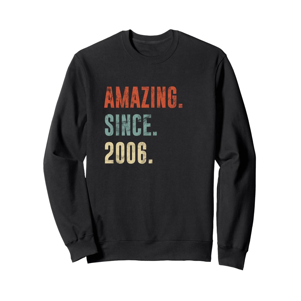 Vintage 2006 19th Birthday Idea for amazing since 2006 Sweatshirt