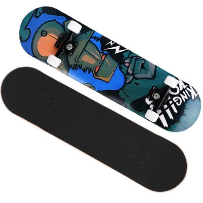 Skateboards for Beginners, 31''x 8'' Standard Skateboards 7 Layer Canadian Maple Double Kick Concave Complete Skateboard for Teens Beginners Adults (#001)