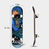 Skateboards for Beginners, 31''x 8'' Standard Skateboards 7 Layer Canadian Maple Double Kick Concave Complete Skateboard for Teens Beginners Adults (#001) view 3