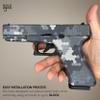 GOLD HOOK Pistol Skin Heavy Duty Vinyl Gun Wrap with Matte Finish Waterproof Non-Reflective City Camo Hexagon Modern Blood - Made in USA (Pre-Cut for G17 (Gen 3,4,5)) view 4