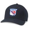 AMERICAN NEEDLE New York Rangers Archive Legend National Hockey League Officially Licensed NHL Team Adjustable Buckle Strap Dad Hat, Navy (21005A-NYR-NVY) view 1