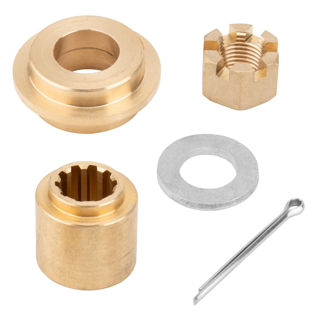 Qiclear Upgrade Propeller Installation Hardware Kits fit 25-30hp Yamaha Outboard Moto Propellers,Thrust Washer/Spacer/Washer/Nut/Cotter Pin Included