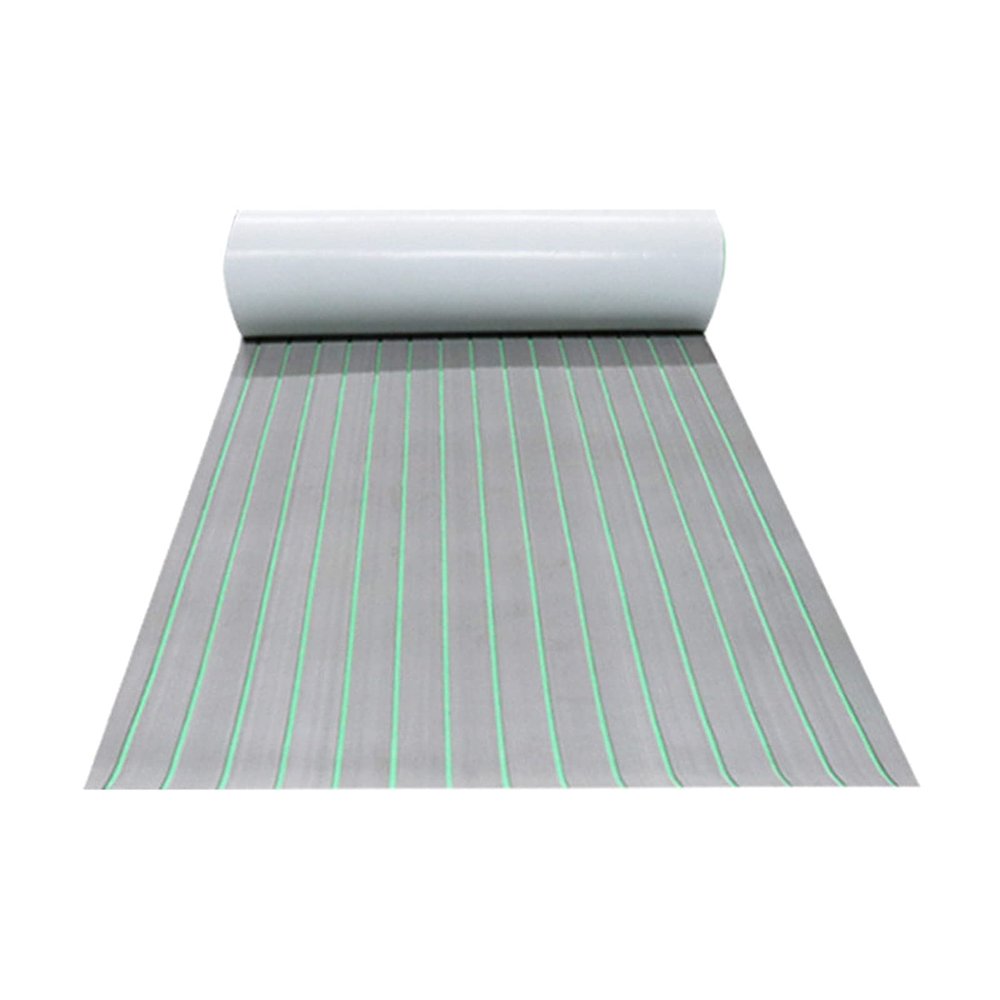 Backbayia Decking Sheet Artificial EVA Foam Decking Mat DIY Self-Adhesive Floor Pad for Fish Boat Yacht RV ?Flooring (240x60x0.6cm)