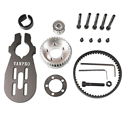 Vanpro DIY Electric Skateboard 5065 Brushless Motor PU Wheels Pulleys Kit Set Belt 5M 10MM 270 (Snow Black, Pack of 1)