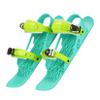 Byrotson Adult Kids Short Ski Skates for Snow, Mini Ski Skates That Attach to Shoes, Skis for Winter Shoes Short Snowskates Snowblades Skiboards,Green,Kids view 1