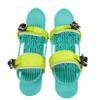 Byrotson Adult Kids Short Ski Skates for Snow, Mini Ski Skates That Attach to Shoes, Skis for Winter Shoes Short Snowskates Snowblades Skiboards,Green,Kids view 2