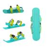 Byrotson Adult Kids Short Ski Skates for Snow, Mini Ski Skates That Attach to Shoes, Skis for Winter Shoes Short Snowskates Snowblades Skiboards,Green,Kids view 4