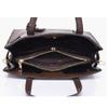 Women Handbag Leather Tote Bag Top Hand Handbag Rivet Clutch Wallet Card Hold 3 Pcs Set-White view 3